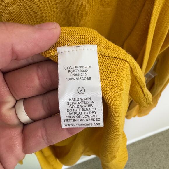 Cyrus Open Front Long Sleeve Cardigan Sweater US Women's S - Picture 6 of 7